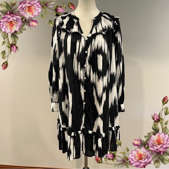 Maurices long sleeve a-line loose fit oversized mini Dress size extra small - Picture 1 of 13